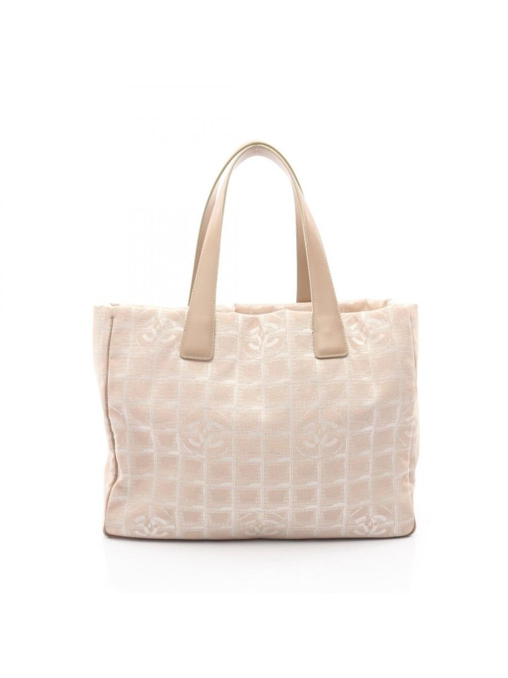 Chanel Tote New Travel Line MM Beige Leather New MM